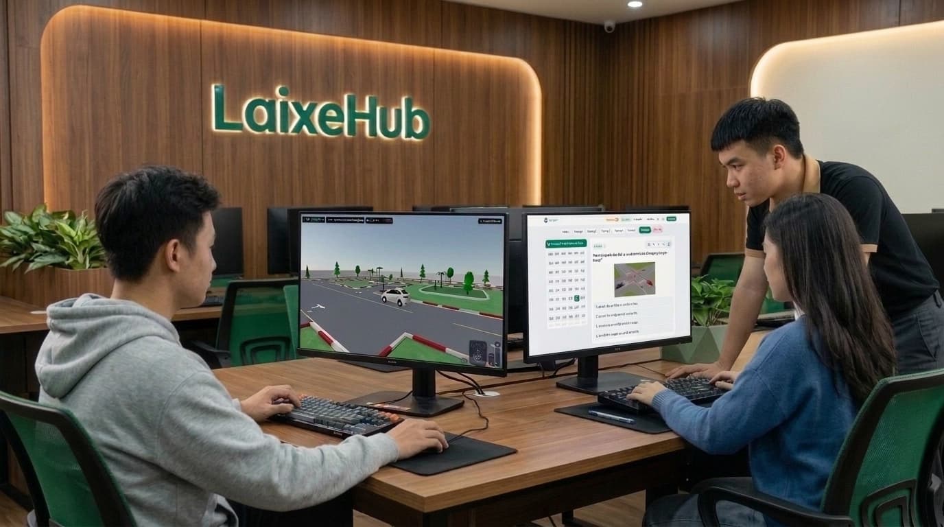 Sứ mệnh LaixeHub đồng hành ôn thi sát hạch GPLX cùng học viên